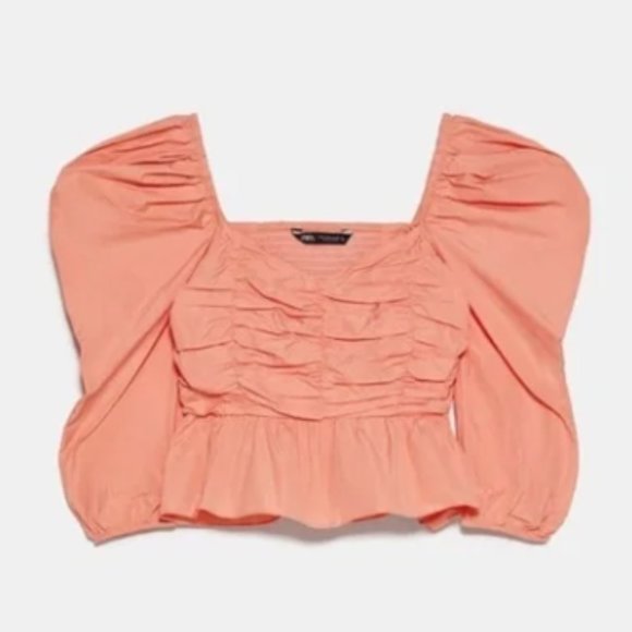 NWT zara Coral Top - Picture 2 of 4